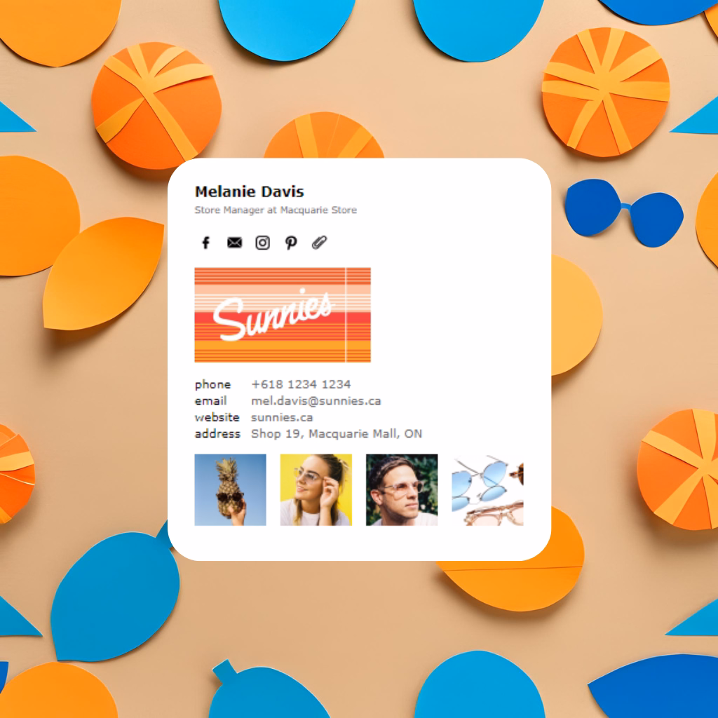 Email Signature Template Preview