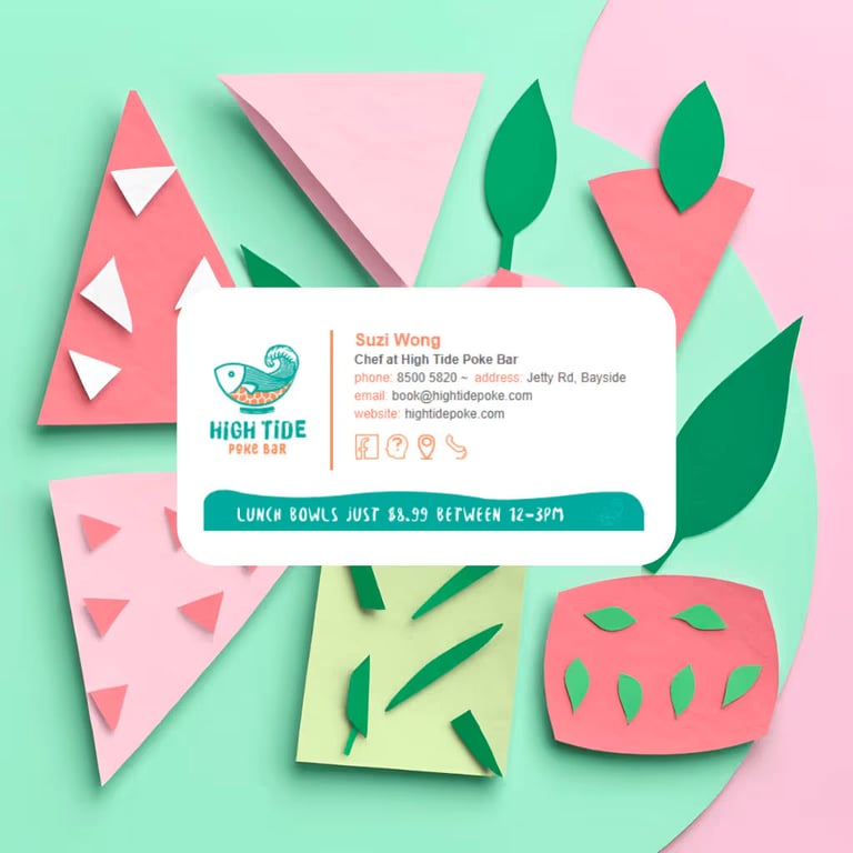 Email signature example design
