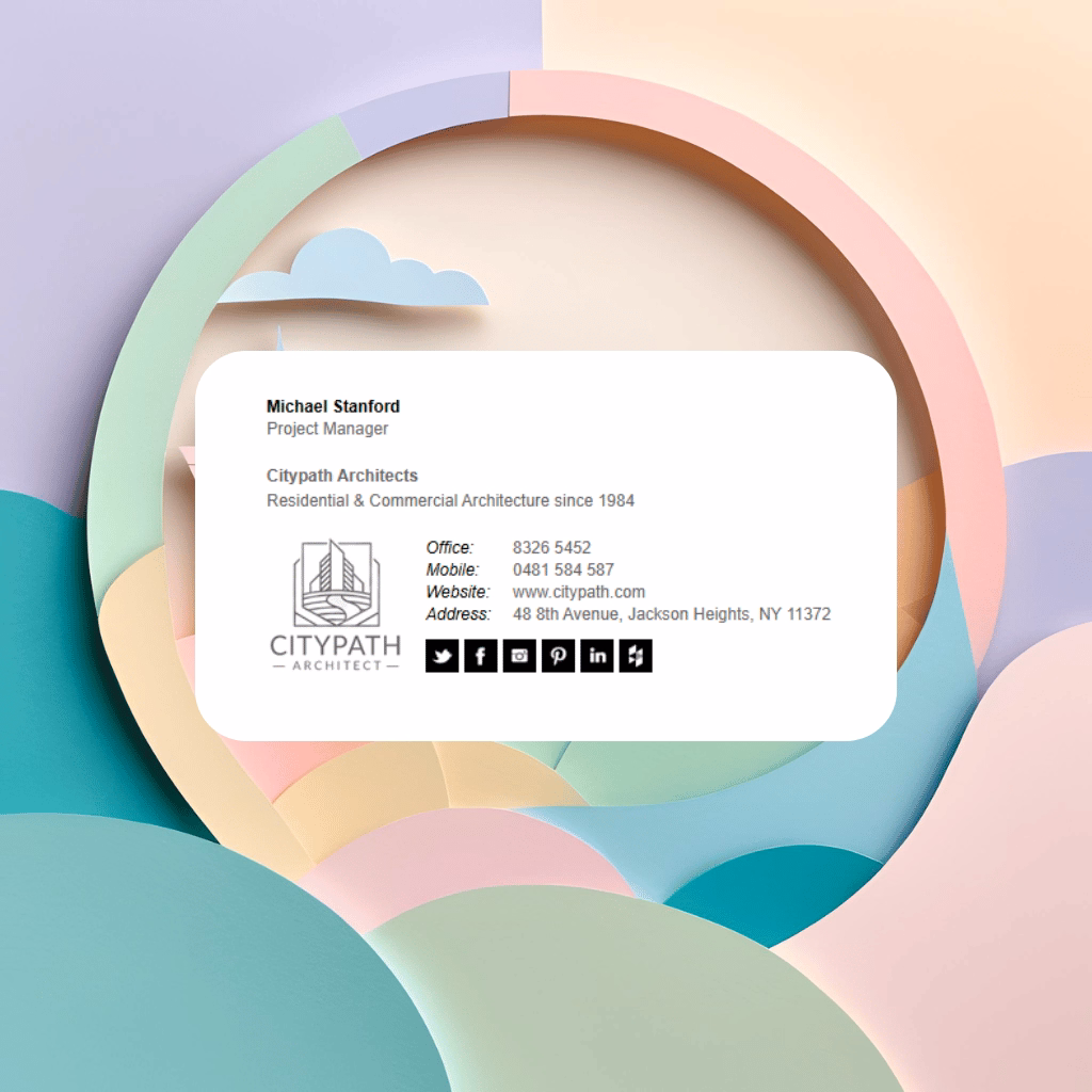 Email Signature Template Preview