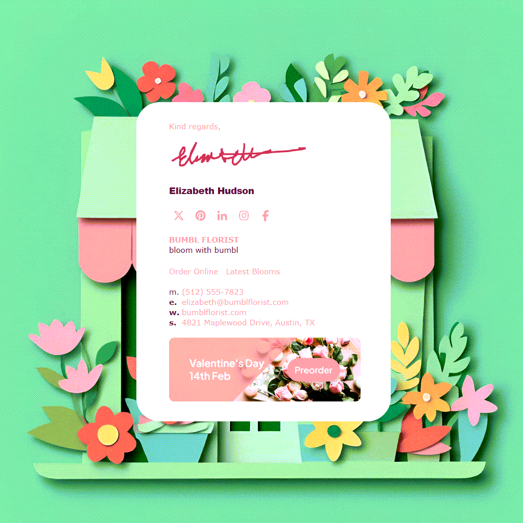Email Signature Template Preview