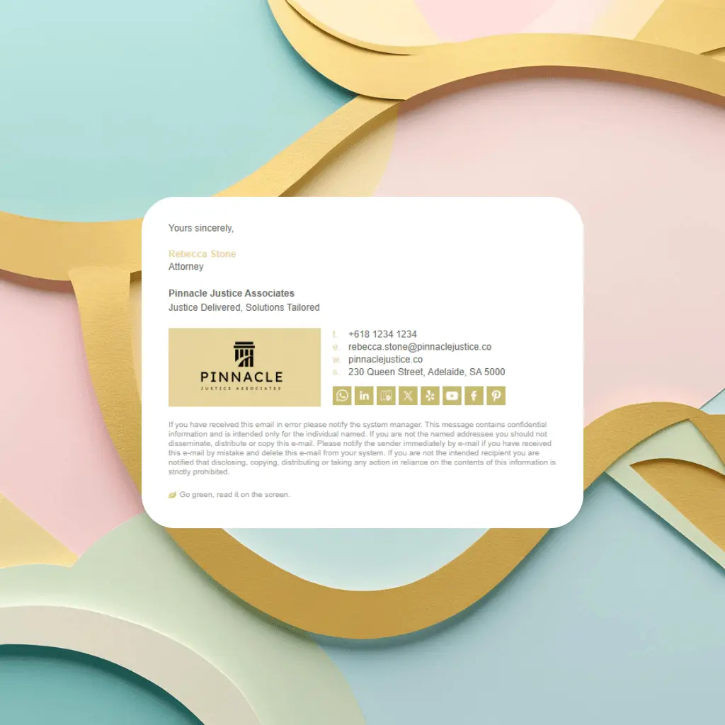 Email Signature Template Preview