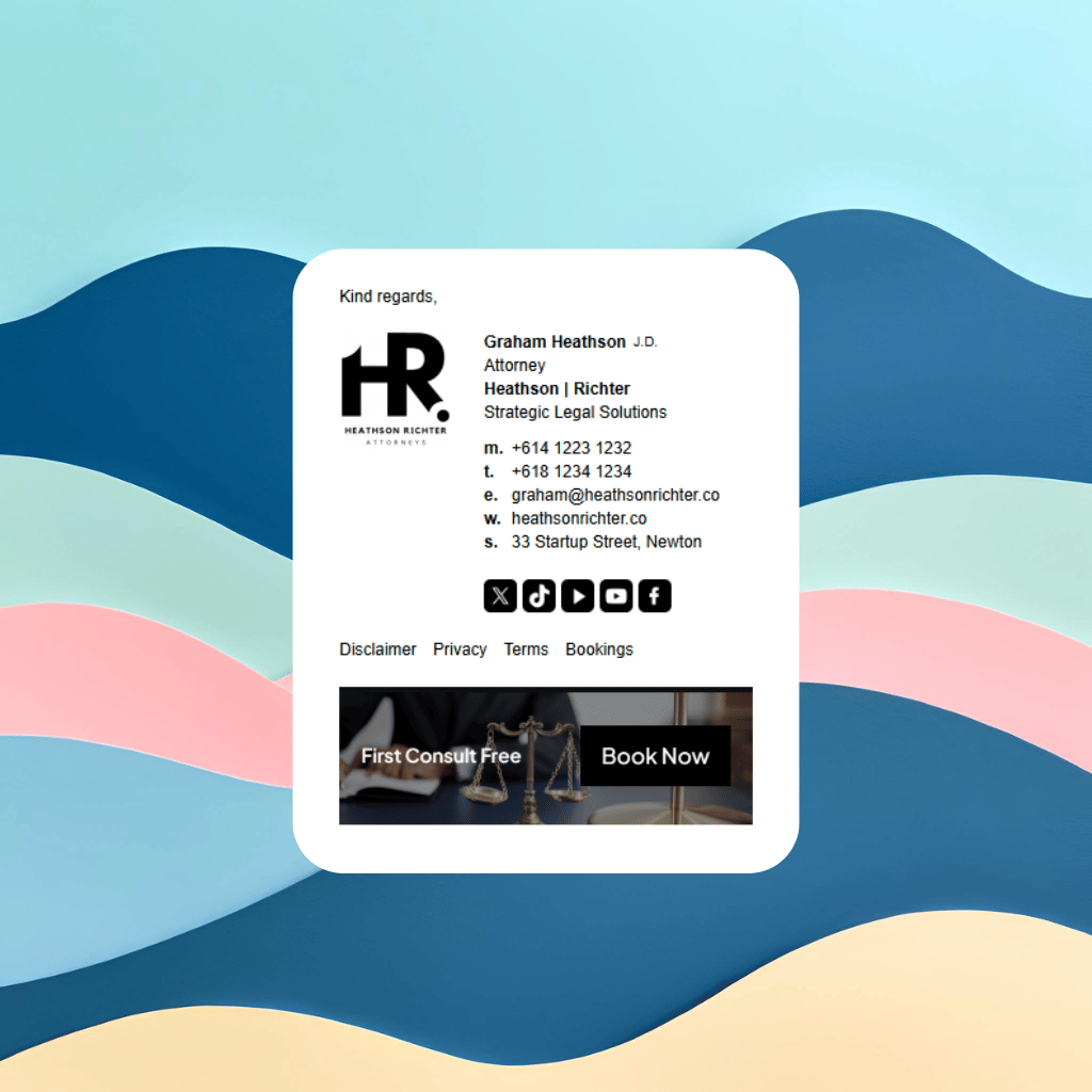Email Signature Template Preview