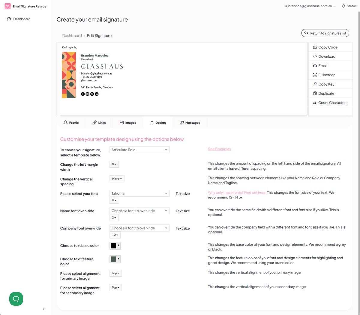 Design Editor Preview